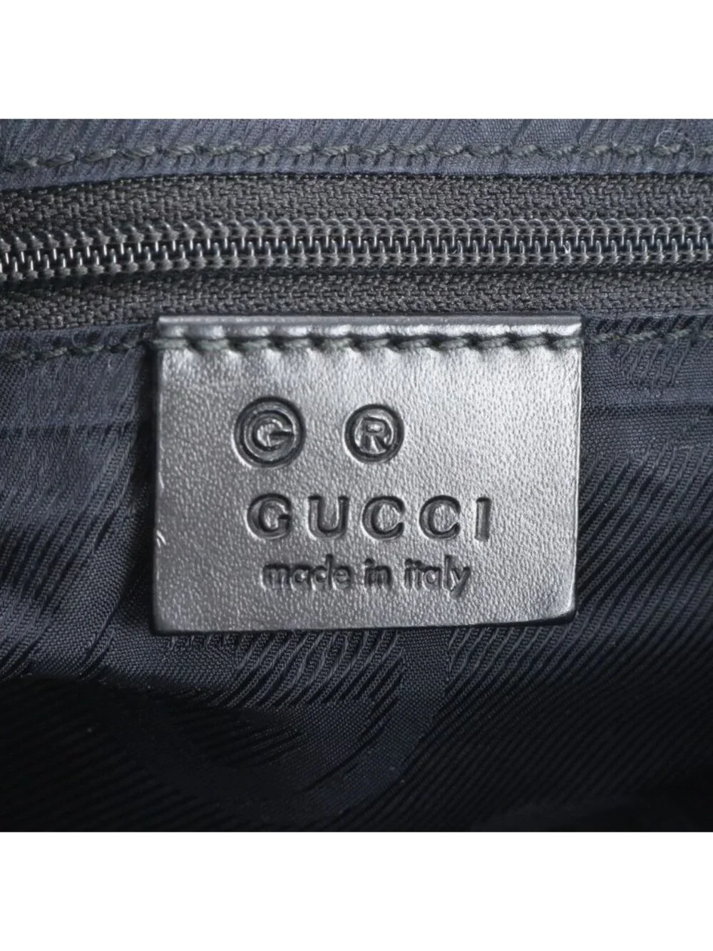 Gucci GG Leather Tote Shoulder Business Document Black
